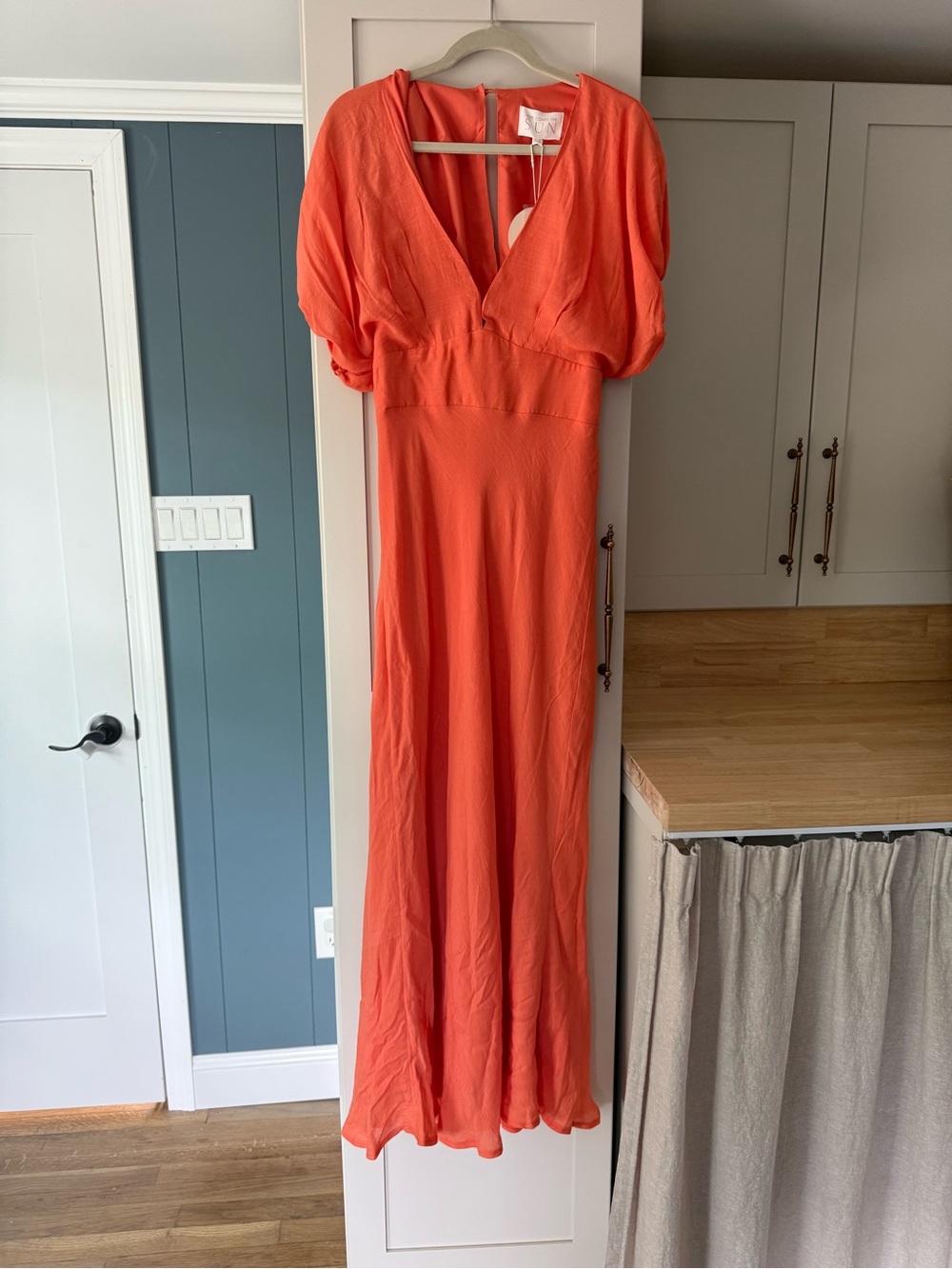 Showpo coral maxi dress